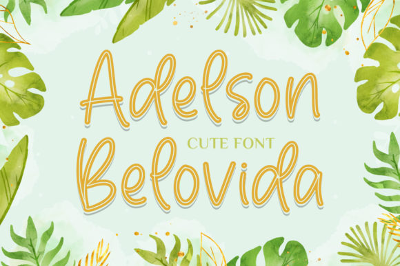 Adelson Belovida: A Friendly Script Font for Your Creative Projects