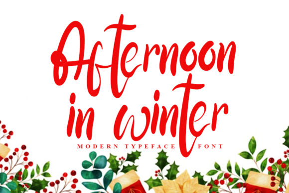 Afternoon in Winter: The Script Font Crafted from Dreams