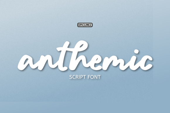 Anthemic: The Bold Script Font Built for Creative Versatility