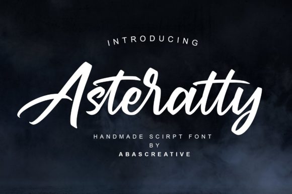 Asteratty: A Script Font for Elegant Design