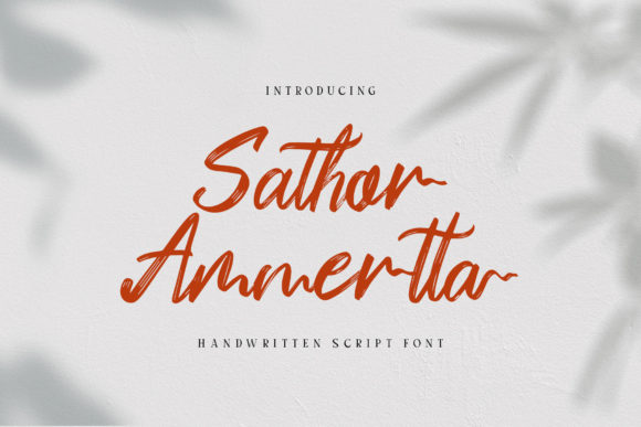 Discovering Sathor Ammertta: A Brush Style Font for Modern Projects