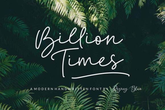Exploring Billion Times: A Font That Speaks with Personality