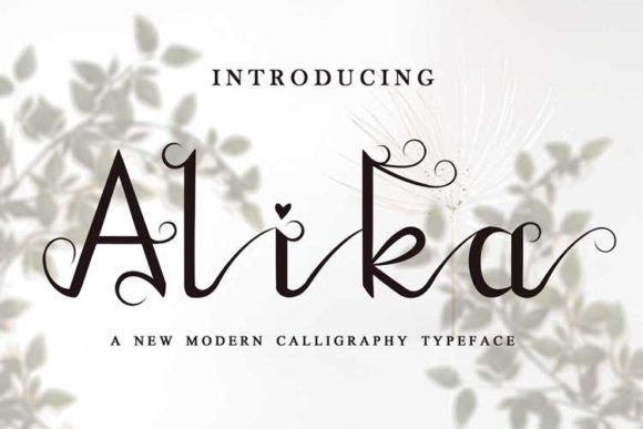 Introducing Alika: The Modern Calligraphic Font