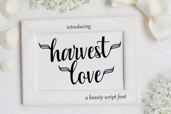 Introducing Harvest Love: The Stylish Script Font for Your Creative Projects