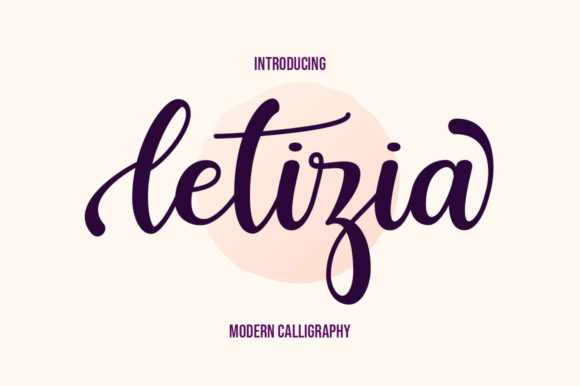 Letizia: The Romantic Script Font for Modern Creatives
