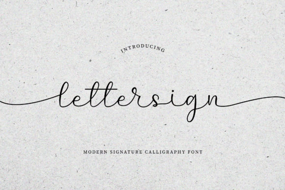 Lettersign: A Romantic Script Font for Elegant Designs