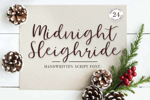 Midnight Sleighride: A Modern Script for Elegant Design