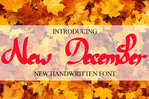 New December: The Elegant Script Font for Your Creative Projects