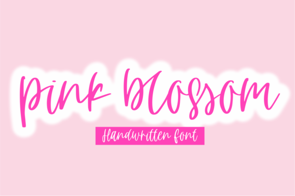 Pink Blossom Font: Adding a Handwritten Flow to Your Designs