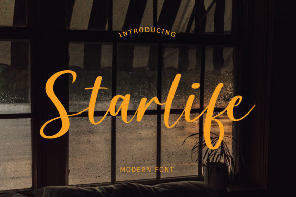 Starlife: An Elegant Script Font for Balanced Designs