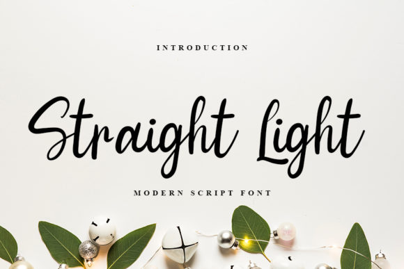 Straight Light: An Elegant Script Font for Modern Creators