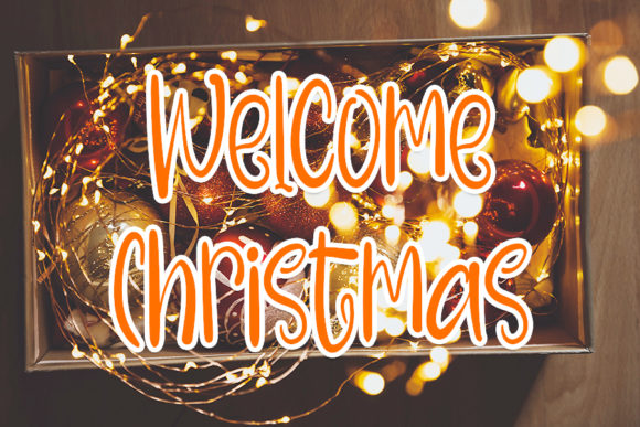 The Sweet and Clean Charm of Welcome Christmas: Your Festive Handwriting Companion