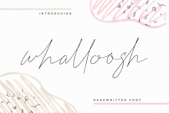 Whalloosh: The Delicate Script Font for Modern Elegance